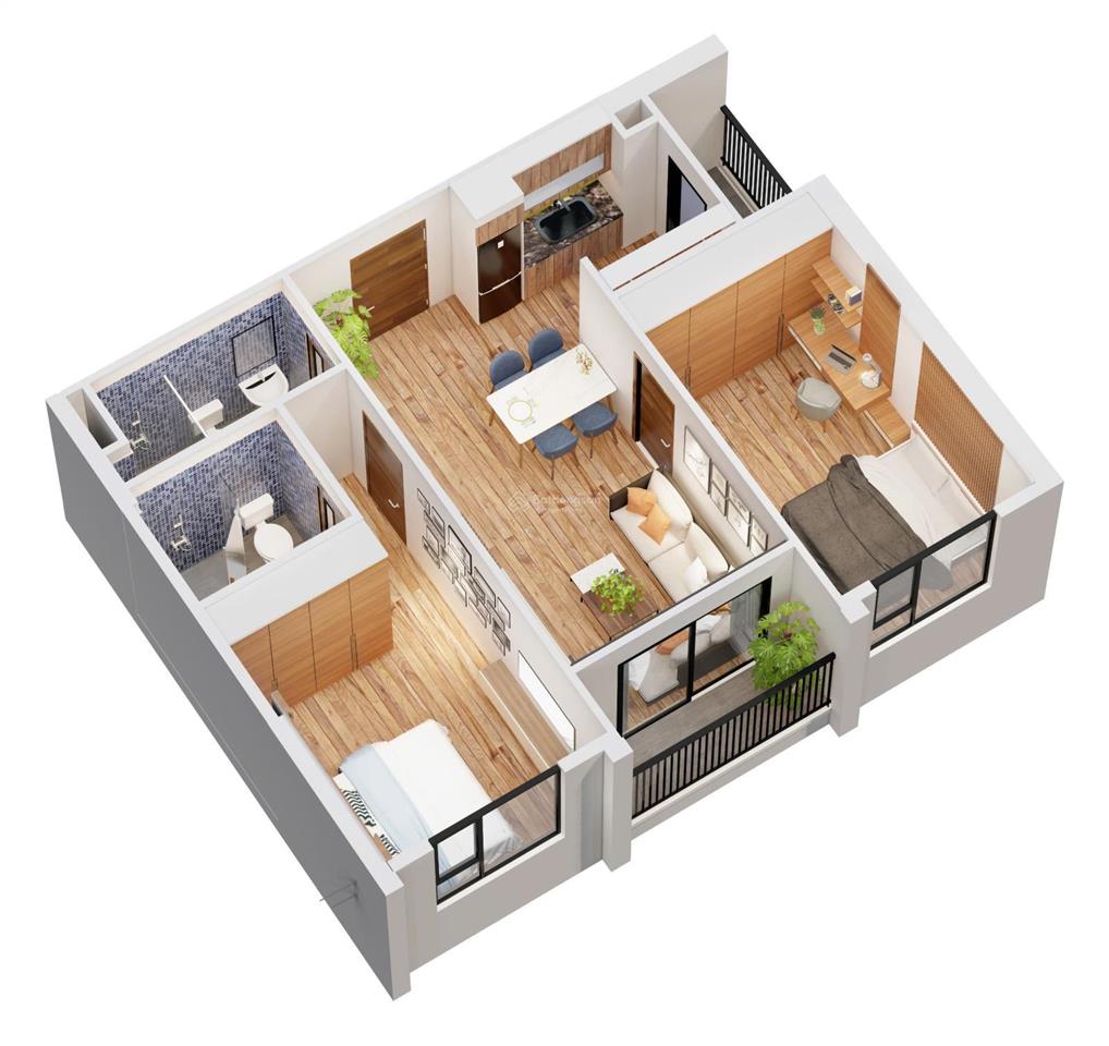 Bán căn hộ 2pn/2wc tại kđt yên bình complex, phổ yên, thái nguyên, dt 62m2, giá nhỉnh 1,5 tỷ