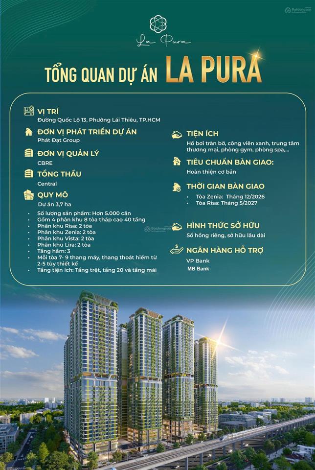 Căn hộ la pura  căn hộ đáng sống, đáng đầu tư nhất khu đông bắc tp.hcm