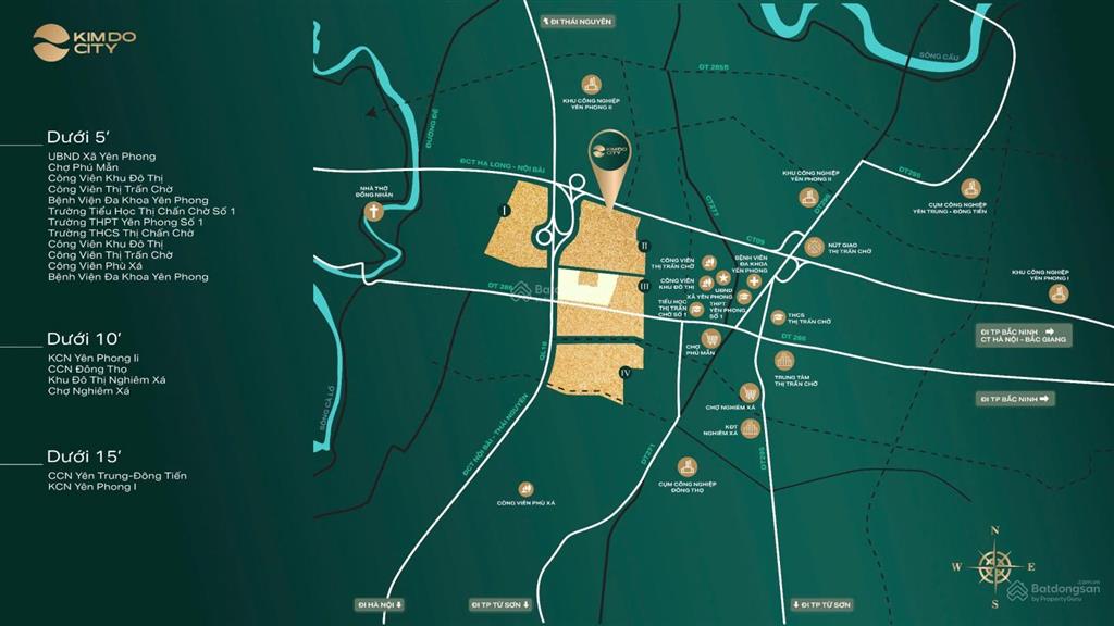 Kim đô city, vị trí đẹp, giao thông thuận tiện, sát trục đường 286, sát đường gom nên cao tốc 18