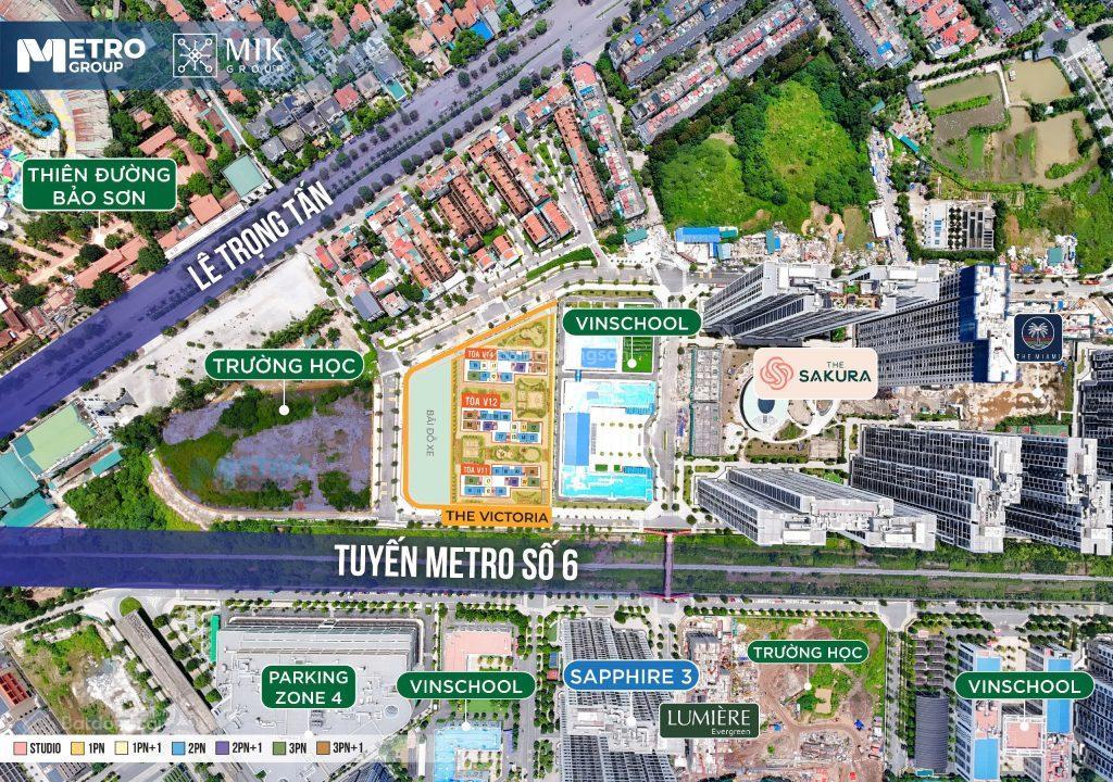 Lãi 800tr/năm khi đầu tư shop mặt sảnh 63m2 the victoria  kđt vinhomes smart city  vốn 3 tỷ