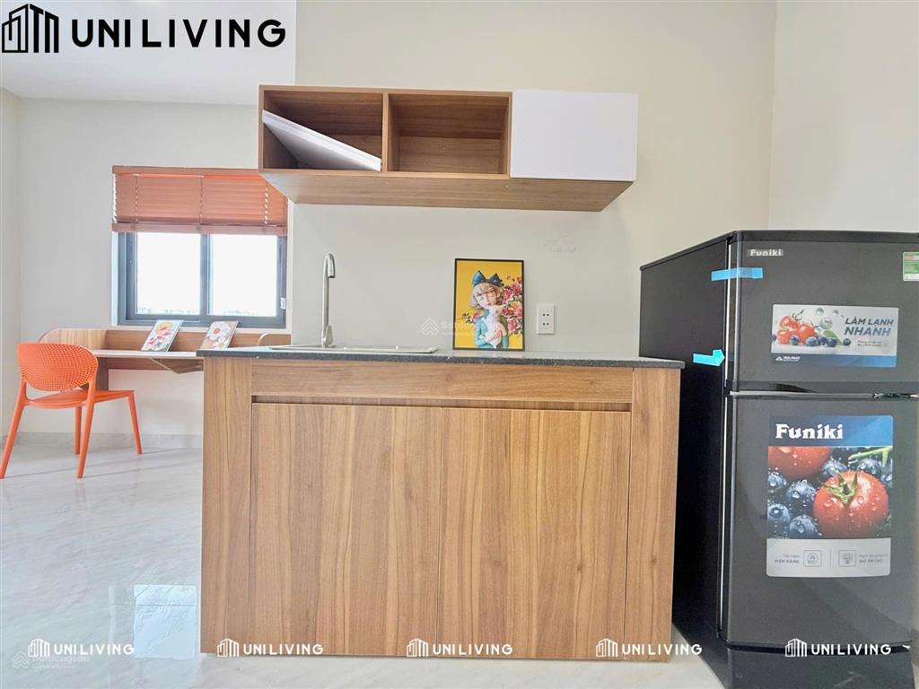 Cho thuê studio ban công full nội thất mới xây gần suối tiên, làng đại học