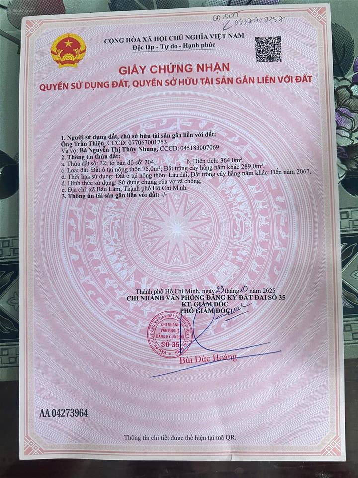 Bán đất siêu đẹp tại tl328, xã tân lâm, tp hcm, 3,1 tỷ, ngang 10m nở hậu diện tích 364m2