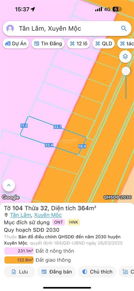 Bán đất siêu đẹp tại tl328, xã tân lâm, tp hcm, 3,1 tỷ, ngang 10m nở hậu diện tích 364m2
