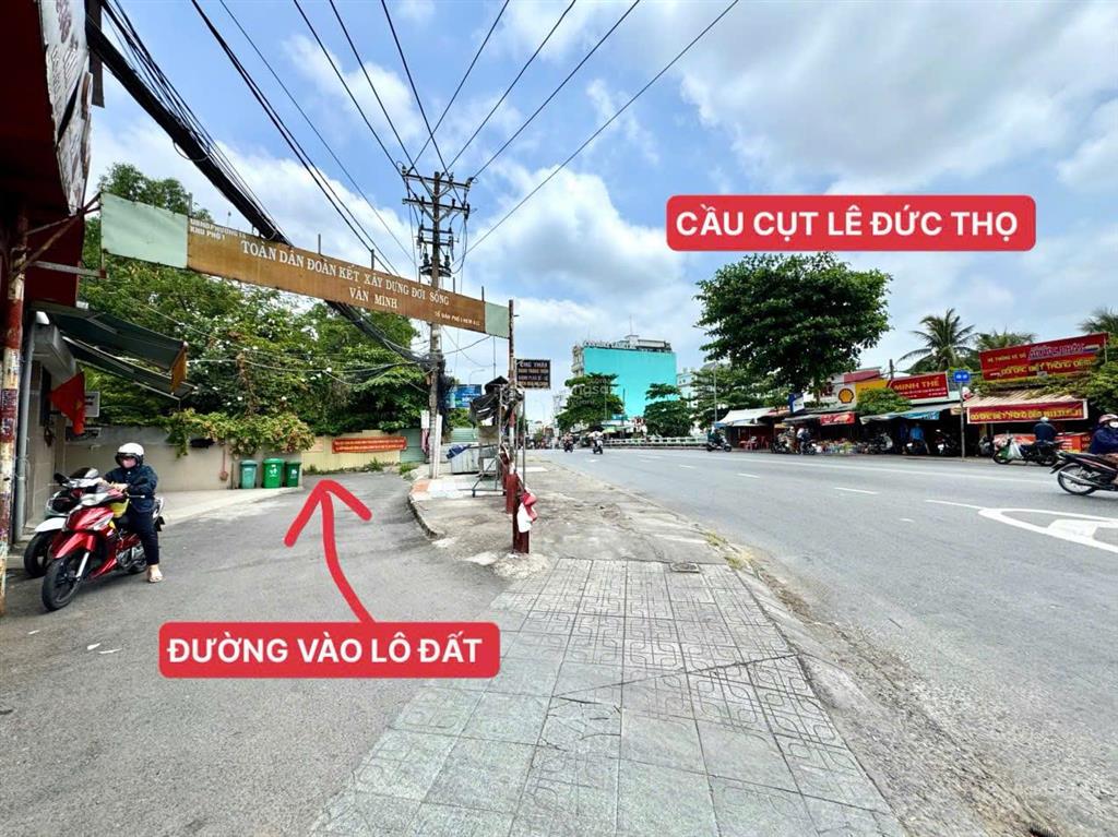 Đất đẹp lê văn thọ, p14  hẻm xe tải  khu cao tầng giá chỉ 7 tỷ 399 (thương lượng mạnh)