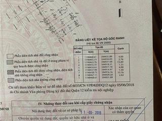 Chính chủ bán nhà 2 mt 476 trường chinh, quận 12, gần tham lương, 4x20m, 5 tầng, 14.7tỷ tl, hhmg 1%