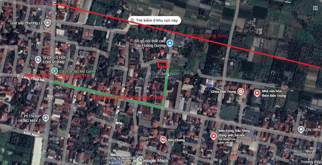 Bán đất chính chủ tại bến chung, bắc hồng, 113,6 m2, mặt tiền 5m, ngõ rộng 2.5m, giá 6,8 tỷ