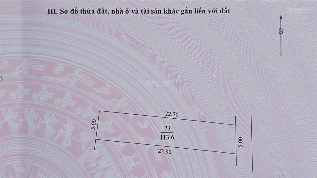 Bán đất chính chủ tại bến chung, bắc hồng, 113,6 m2, mặt tiền 5m, ngõ rộng 2.5m, giá 6,8 tỷ