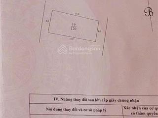 Chính chủ bán đất tân triều, 120 m2, mặt tiền 8m, 2 mặt ngõ thông, 15m ra ô tô tránh, 21.8 tỷ