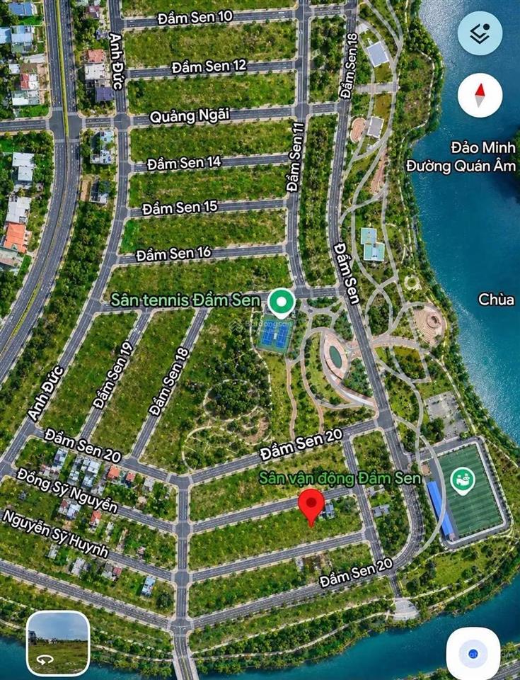 Sập hầm hòa xuân! chủ cắt lỗ 1 tỷ vì áp lực tài chính  bán đất view công viên đầm sen 125m2