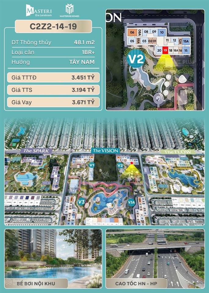 Cắt lỗ 200tr căn 1n + massteri era landmark