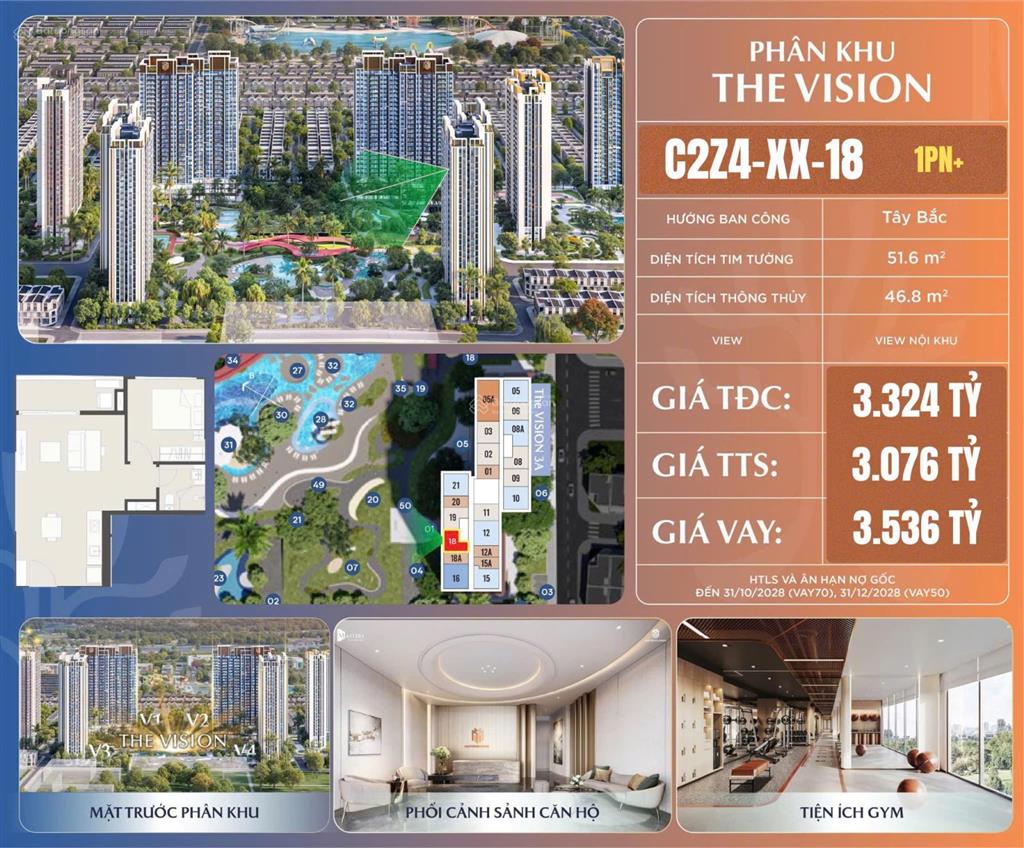 Cần bán gấp căn 1pn + chỉ 3 tỷ đồng masterise era landmark rẻ nhất thị trường tiến độ tt giãn