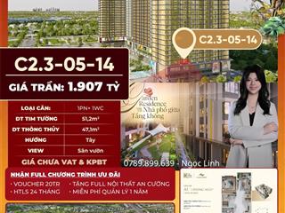 Căn hộ sân vườn giá rẻ tại the win city mặt tiền đường tỉnh lộ 10