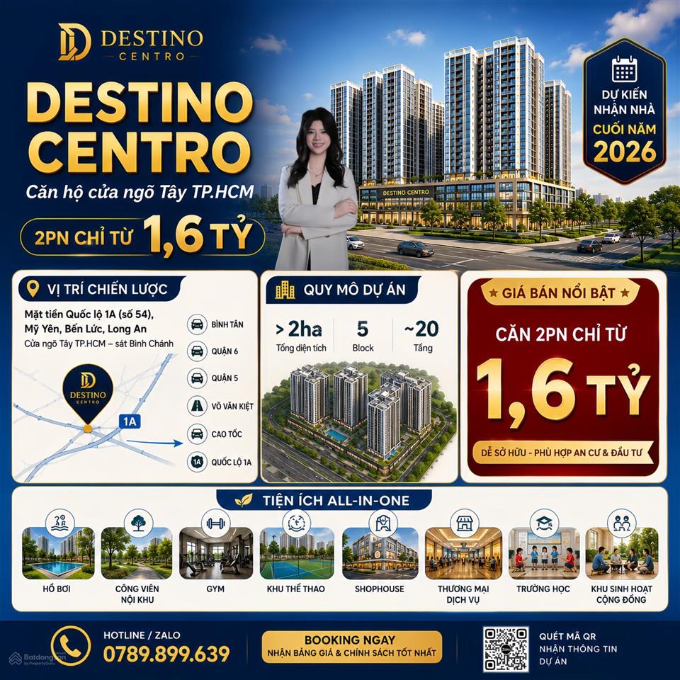 Căn hộ giá rẻ 2 phòng ngủ chỉ 1,6 tỷ cuối năm 2026 nhận nhà gần chợ bình chánh
