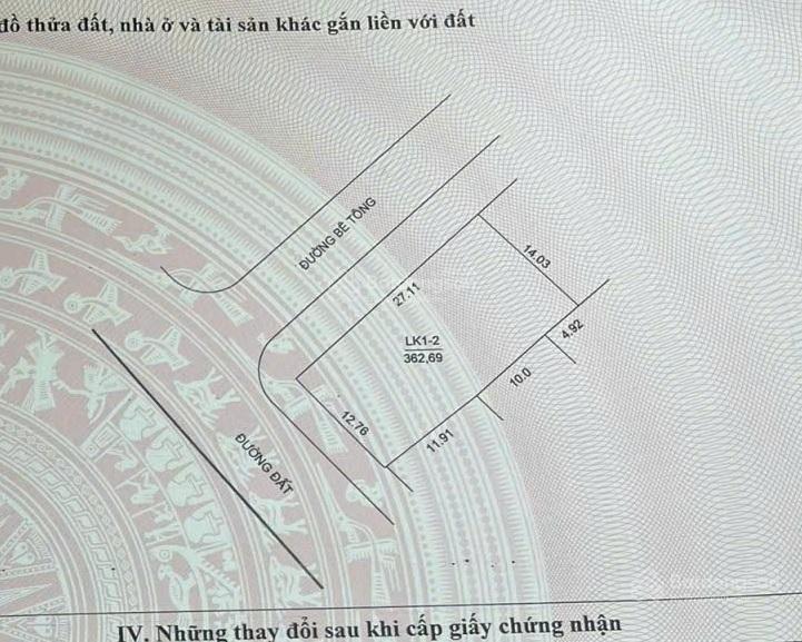 Chính chủ  giảm sốc bán trước tết  lô đất hoa hậu khu đấu giá hồ văn sơn