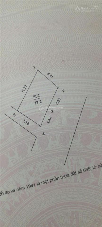 (chính chủ) bán gấp mảnh đất tinh hoa lô góc, mặt phố phúc lợi, 77.2m2  mặt tiền 11m  283tr/m2