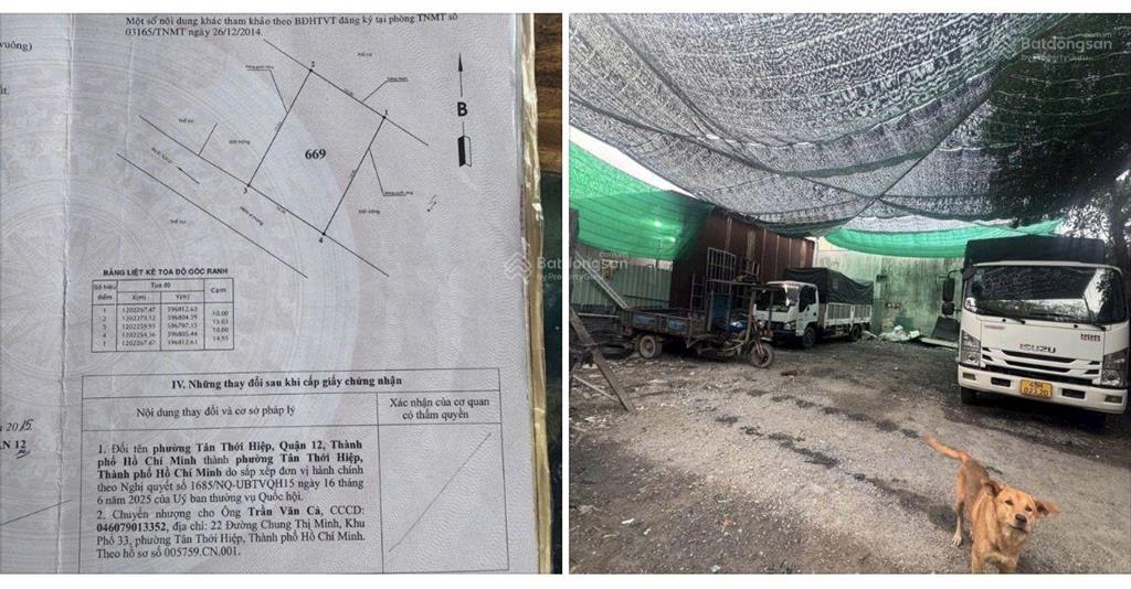 Đầu tư kho bãi sinh lời ngay  150m đất tân thới hiệp, ngang 10m hiếm thấy, giá chỉ 20tr/m cực tốt