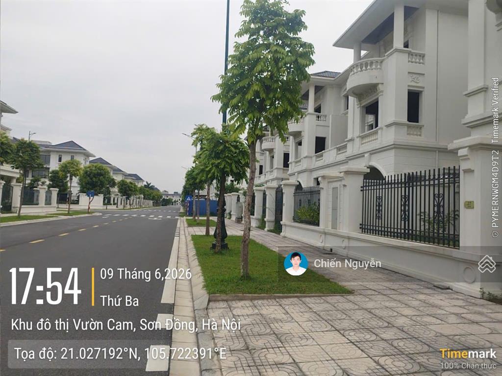 Hot! cần bán biệt thự vườn cam 200m2, hướng tây bắc, vị trí đẹp, giá đầu tư 140tr/m2