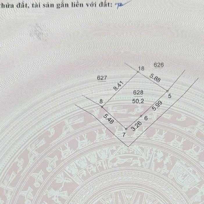 Hà đông, hơn 6 tỷ, lô góc, đất 50.2m2, mt 5.48m, ko quy hoạch, gần trường đại học đại nam
