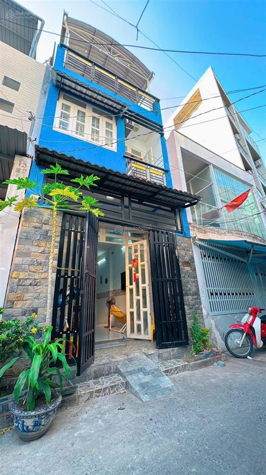 Bán nhà gần cầu chữ y, âu dương lân  hẻm 3gác  45,3m2 3 tầng btct 3pn  shr ko qh  nhỉnh 6tỷ