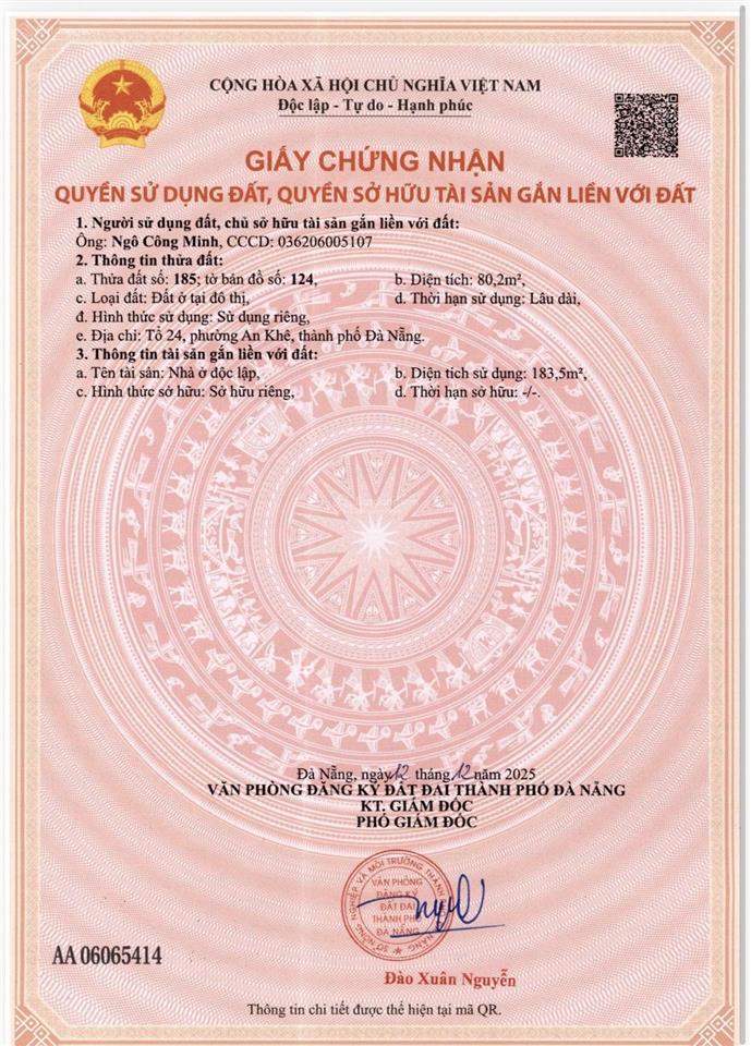 Tôi chính chủ cần bán nhà 3 tầng kiệt 814 trường chinh, hòa phát, cẩm lệ