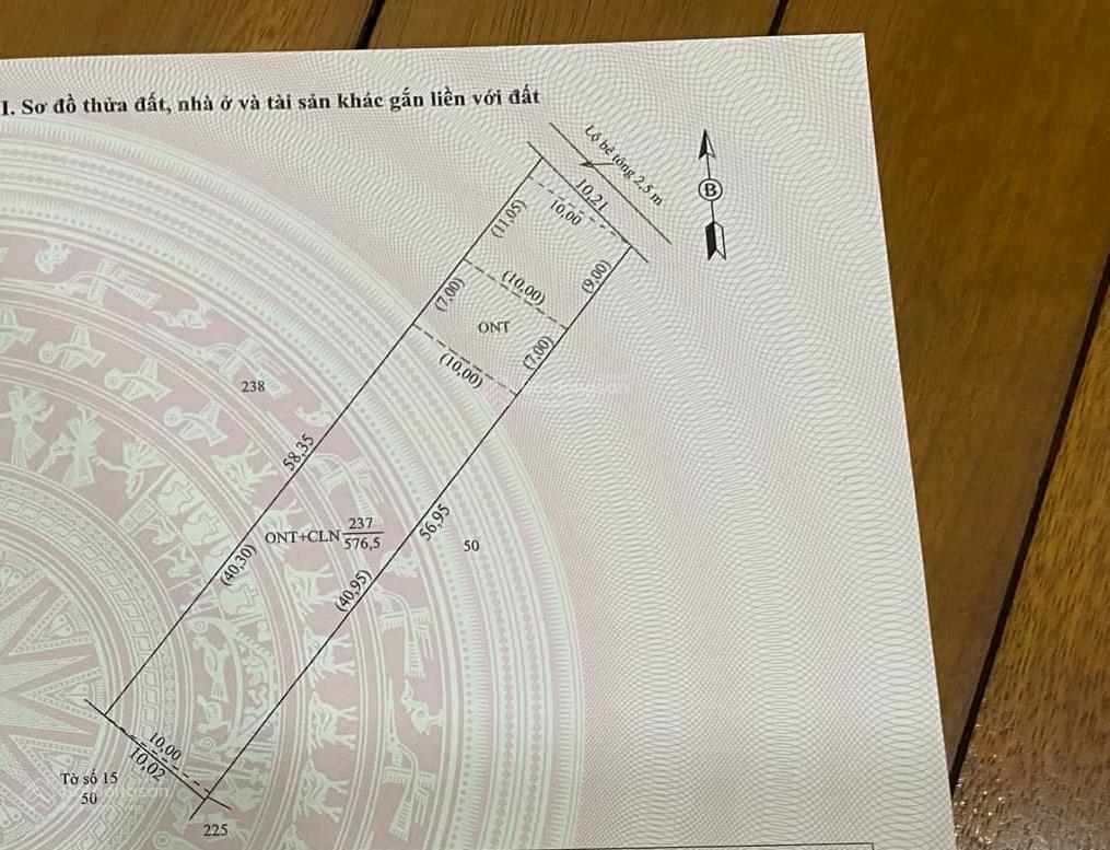 Bán đất nông nghiệp có thổ cư mặt tiền rộng cách ql1a chỉ 100m (chính chủ)
