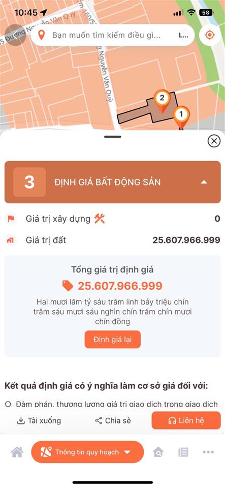 *xe hơi thông* 282m2quận 7  65tr/m2 đất ở hiện hữu (ko lộ giới)