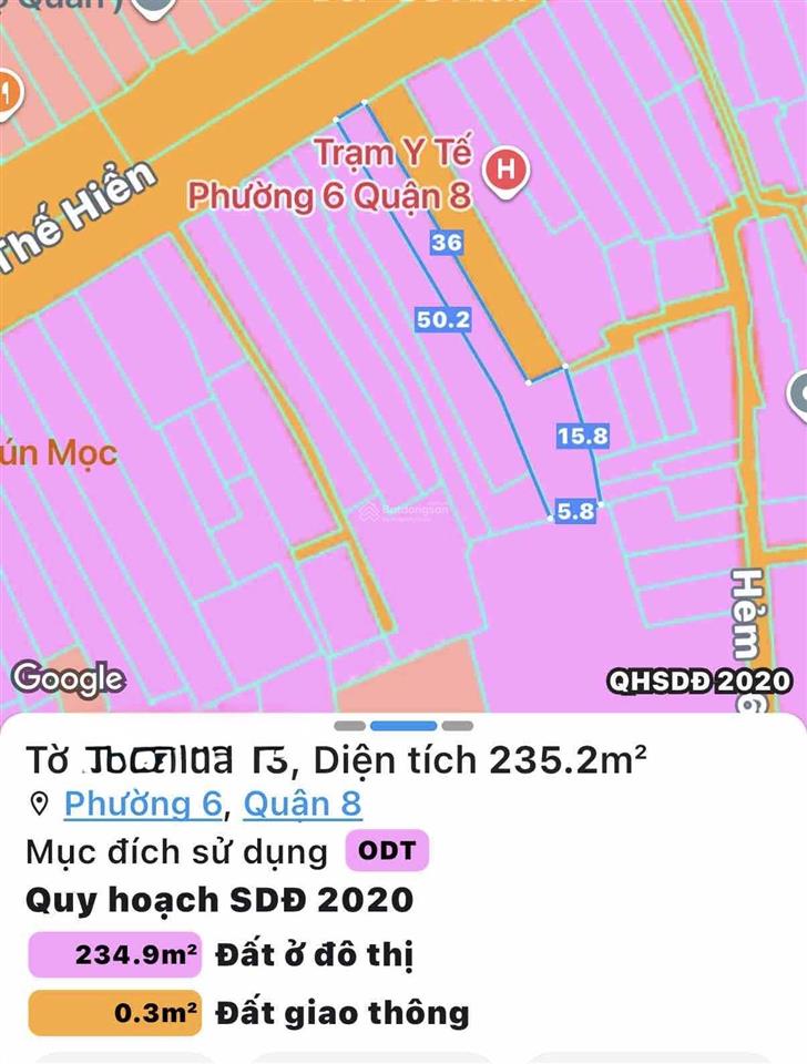 Mặt tiền đoạn đẹp* 235,3m2 phạm thế hiển, phường 6 (ctxd 1 hầm 6 nổi)