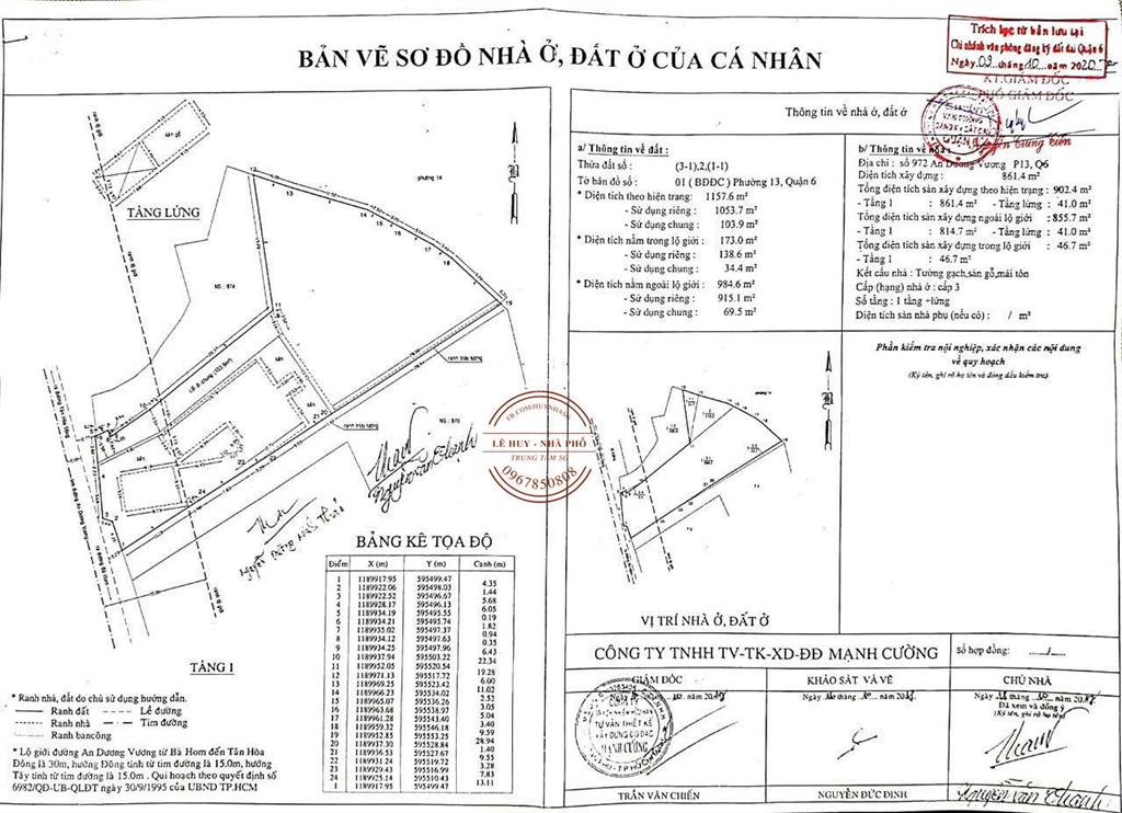 1158m2 full đất ở  mặt tiền an dương vương, quận 6