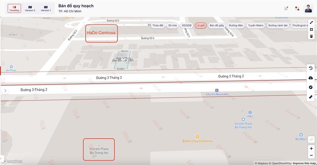 Mặt tiền 3 tháng 2, quận 10  8,4x27m (đối diện vincom)