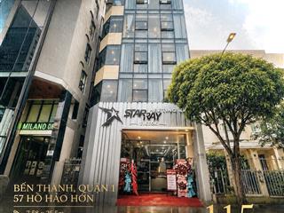 Bán tòa nhà mặt tiền 57 hồ hảo hớn quận 1 (7.58 x 25  1 hầm 7 tầng)