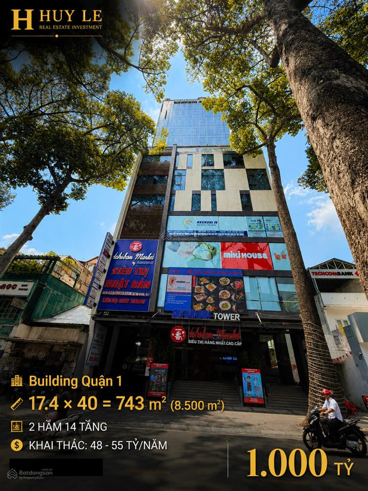 Bán tòa 124 trần quang khải  (17,4 x 40  2 hầm 14 tầng)