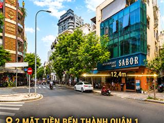 2 mặt tiền bến thành quận 1 [ 241m2 ] yersin  trịnh văn cấn