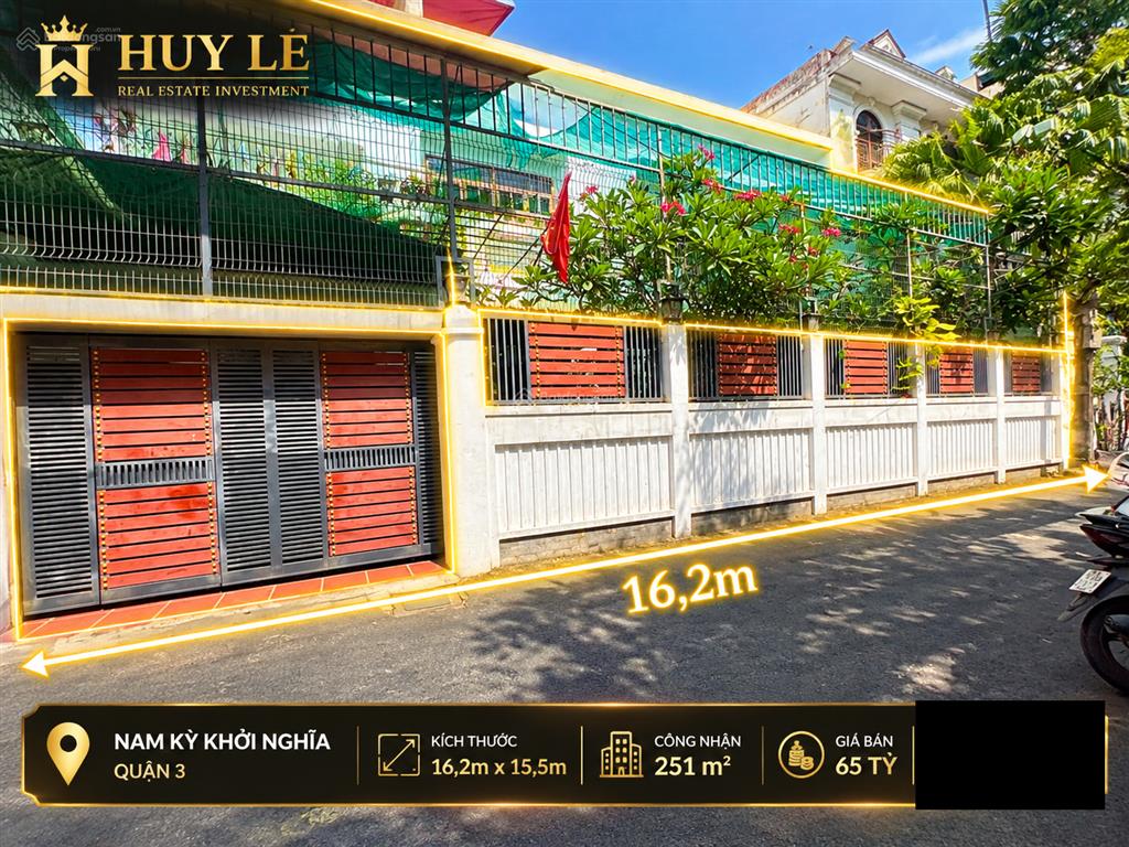 Villa compound 193 nam kỳ khởi nghĩa  ngang 16,2m (251,1m2)
