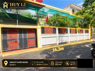 Villa compound 193 nam kỳ khởi nghĩa  ngang 16,2m (251,1m2)