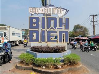 Siêu hiếm mặt tiền kinh doanh sầm uất ngay chợ bình điền lô đất xây dựng 5 tầng, 120m2