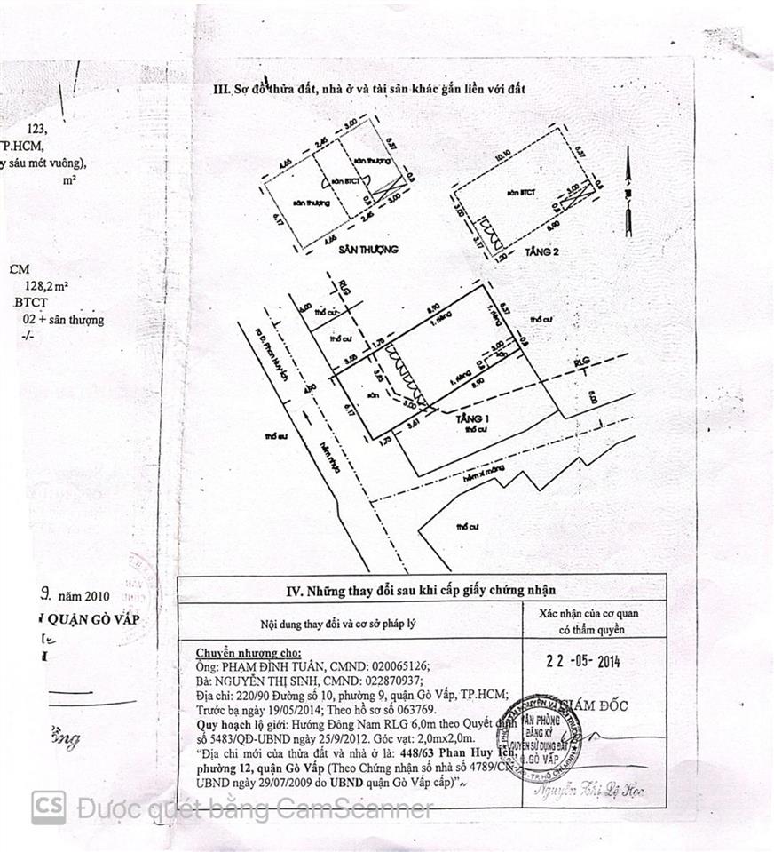 6.4x14 trệt 3 lầu ngay phan huy ích và quang trung