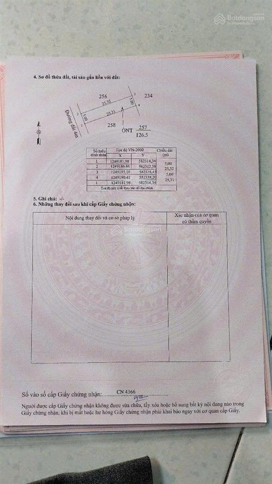 239tr 5x25 đất thổ cư, sổ hồng riêng.cầu khởi, dương minh châu ,tây ninh. chỉ với 239tr