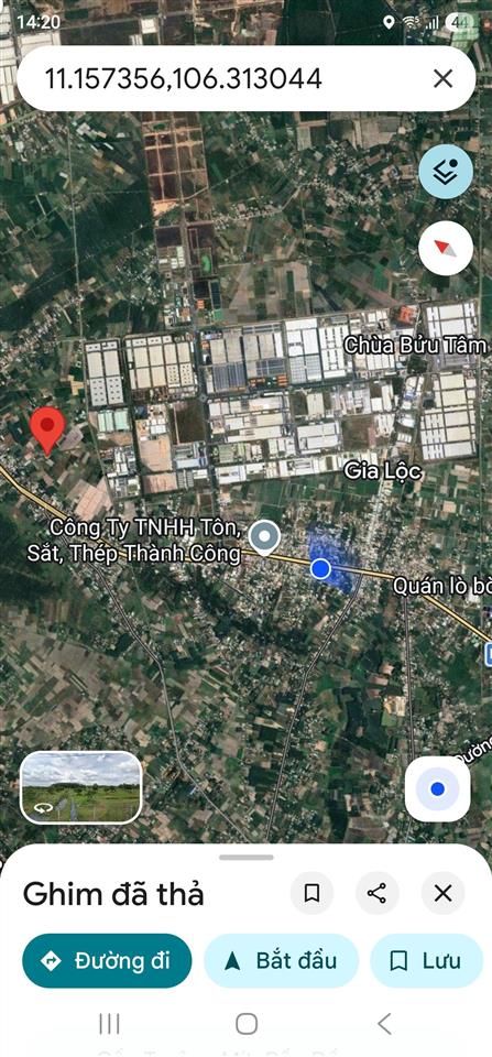 160m2 thổ cư chỉ 350tr, cách kcn phước đông chỉ 2,5km, dt 782 chỉ 500m