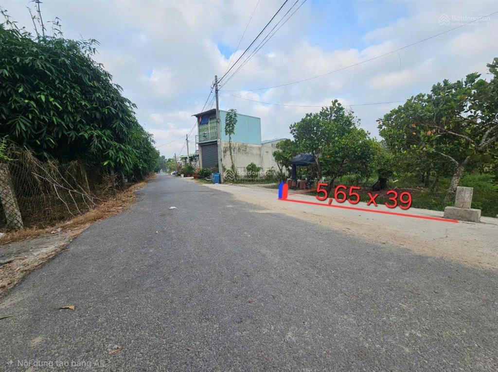 Bán đất cách kcn 100m, kcn phước đông, tây ninh, 5,65 x 39 dày full (odt) giá chỉ 1,15 tỷ