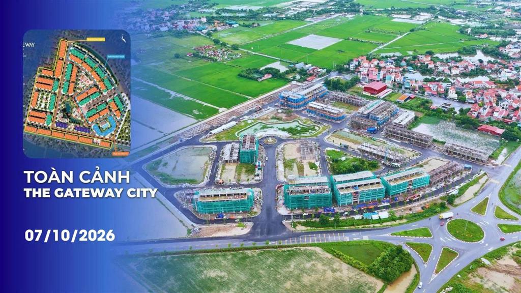 Tài chính nhỉnh 5 tỷ, sở hữu căn shophouse 90m2 tại trục chính dự án the gateway city ân thi