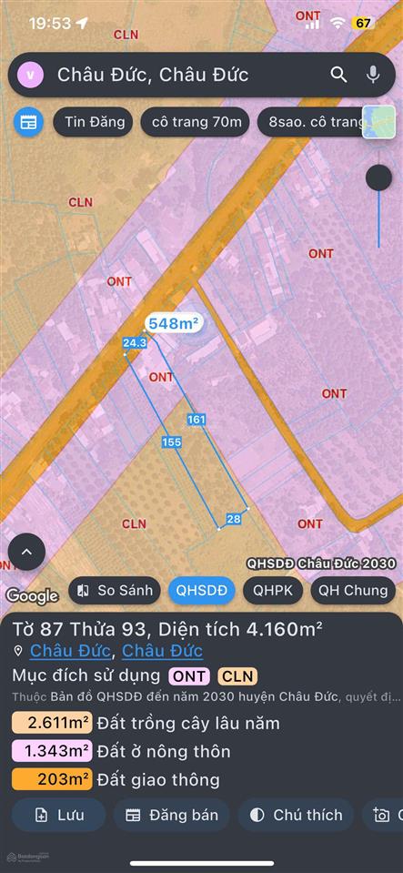 Bán đất 4100m2 tại láng lớn  xà bang, giá ưu đãi 12,6 tỷ
