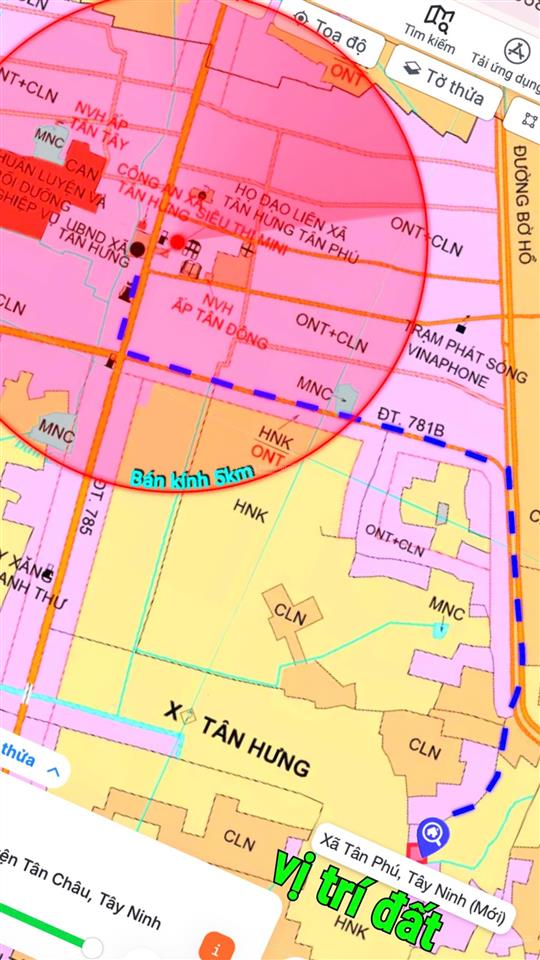 Bán đất tân hưng, tân châu, tây ninh  gần hồ dầu tiếng  ql