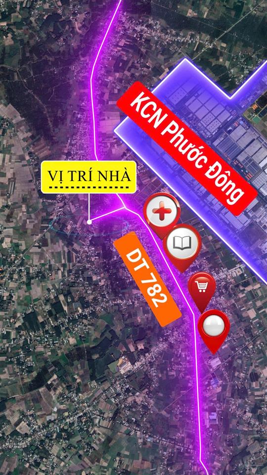 Bán nhà phước thạnh 8,5 x 34m, 140m² thổ cư, gần kcn