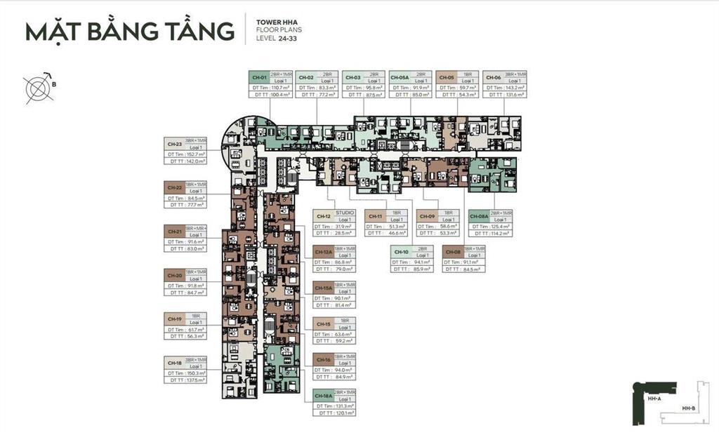 Cc mas cao xà lá, 10 tỷ, 65m², 2pn2wc, view đẹp