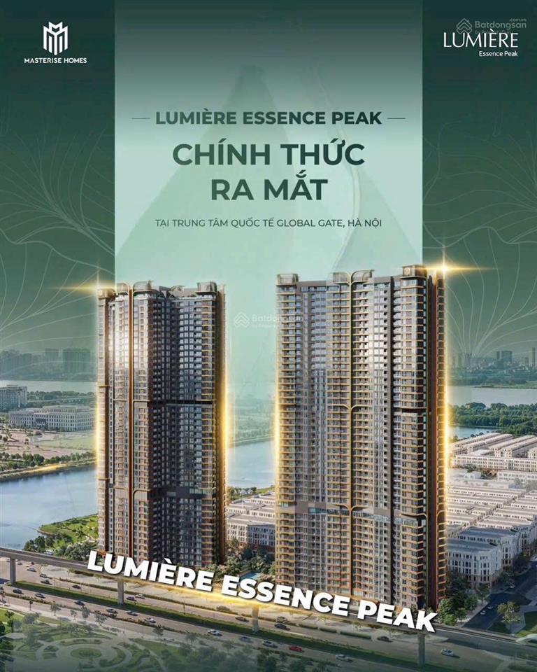 Bán căn hộ lumière essence peak, 4 tỷ vnd, 34.8m2, đông hội, đông anh, hà nội