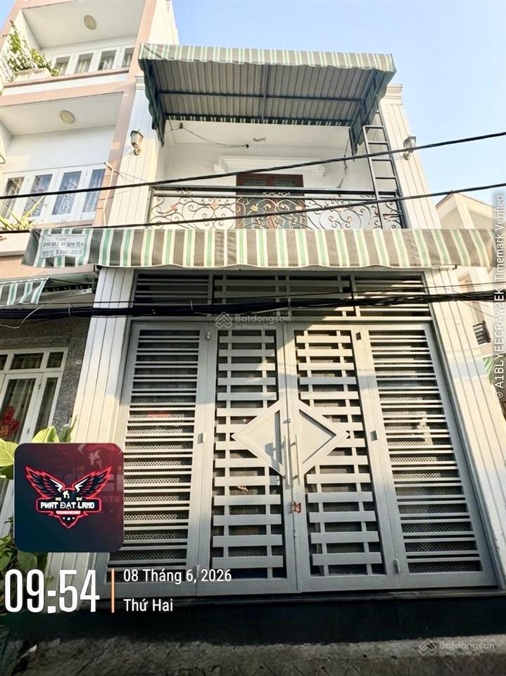 Sát đường ô tô  âu dương lân q8 37.1m² 4.68 tỷ 4.5m x 8.5m, nở hậu nhẹ 2 tầng  2pn 2wc