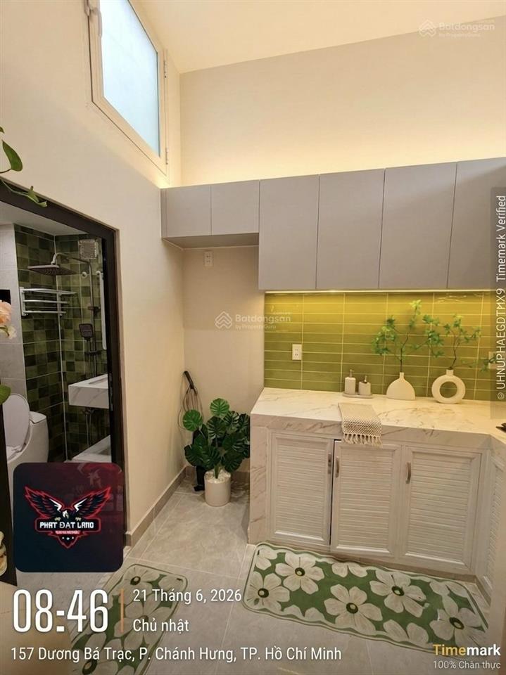 Nhà mới dương bá trạc, p.1, quận 8  dtsd 45.2m2, 2 tầng 2pn