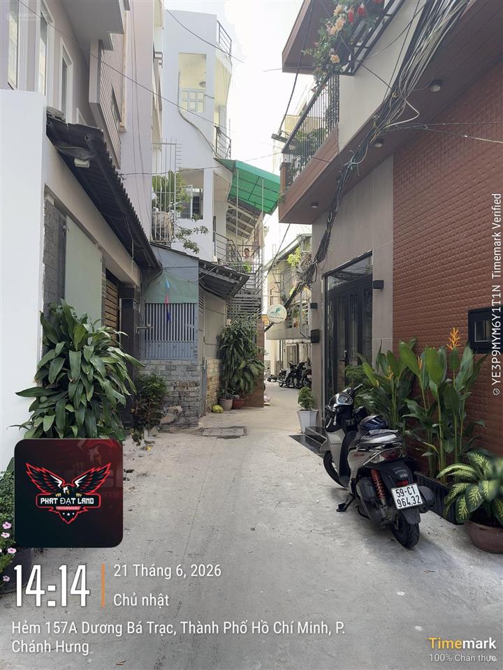 Nhà mới dương bá trạc, p.1, quận 8  dtsd 45.2m2, 2 tầng 2pn