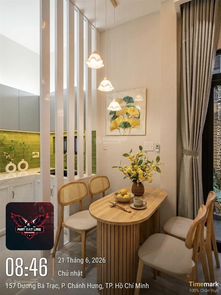 Nhà mới dương bá trạc, p.1, quận 8  dtsd 45.2m2, 2 tầng 2pn