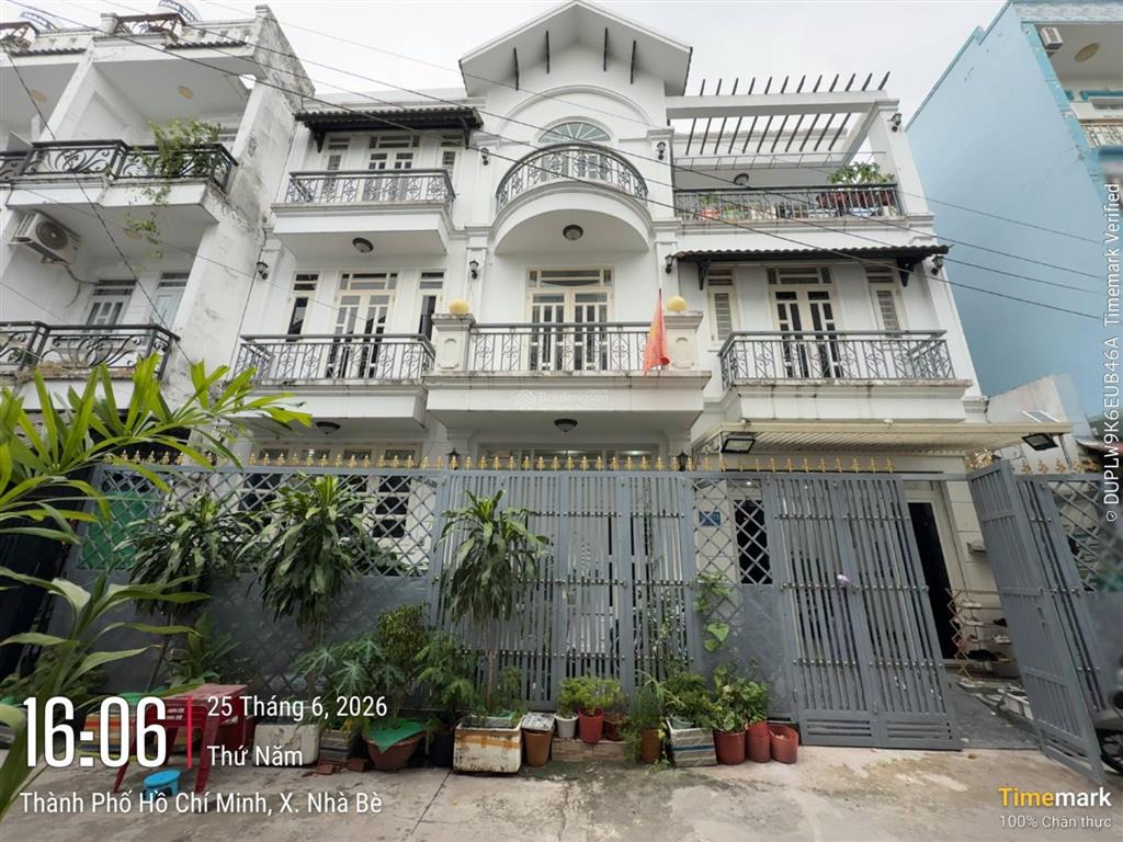 Biệt thự mini 3 tầng ngang 12m gara ô tô chỉ 5,99 tỷ  kdc phú xuân, nhà bè hẻm xe hơi 6m,